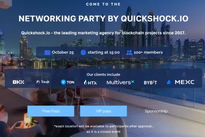 Продвижение крипто проектов и успешные стратегии — узнай на QuickShock.io ивенте в Дубае