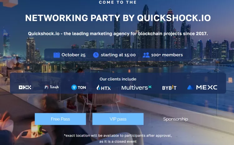  Продвижение крипто проектов и успешные стратегии — узнай на QuickShock.io ивенте в Дубае